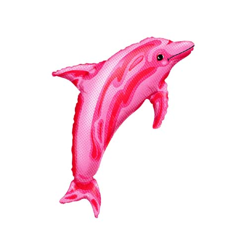 풍선대통령 미니돌고래 핑크 은박풍선