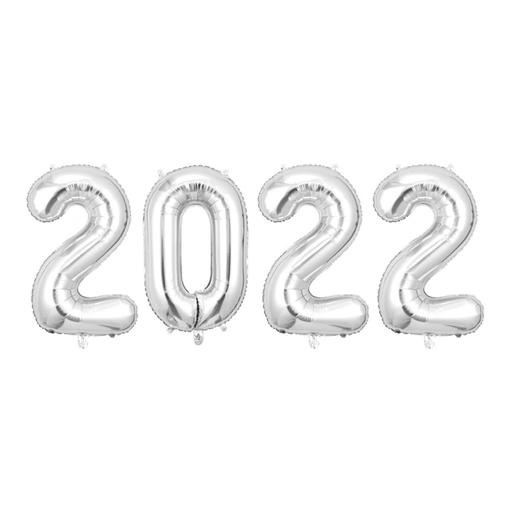 2022이니셜은박풍선세트(소-실버)16인치_새해숫자풍선